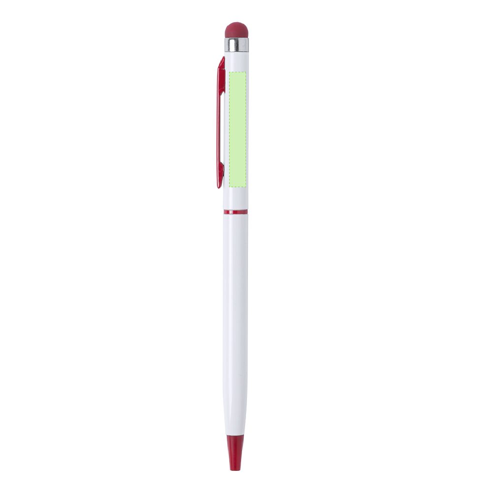 Druckskizze für Touchpen Kugelschreiber aus Aluminium Duser – Fläche 1