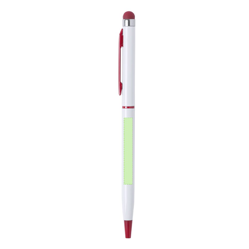 Branding diagram for Aluminium touch-point pens Duser – Area 4
