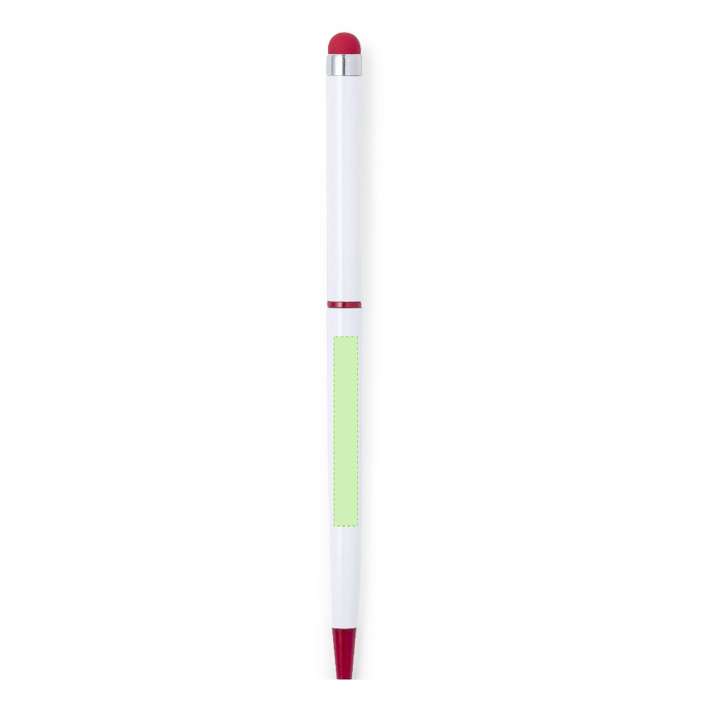 Branding diagram for Aluminium touch-point pens Duser – Area 6