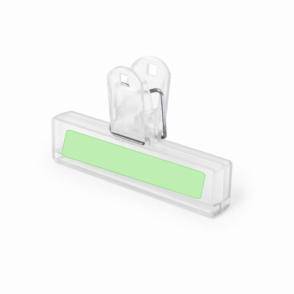 Branding diagram for Bag closure clip Flint – Central marking surface