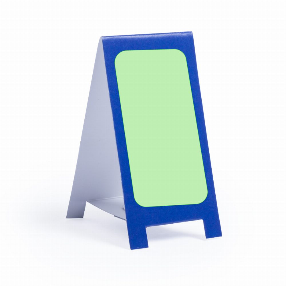 Branding diagram for Noteboard box Novich – Rearwards