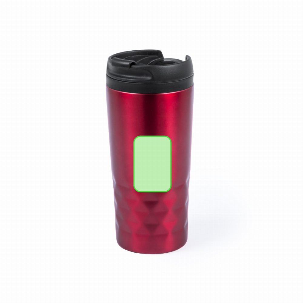 Branding diagram for Stainless steel thermal beakers, 310 ml Dritox – Front
