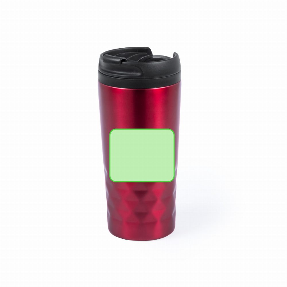 Branding diagram for Stainless steel thermal beakers, 310 ml Dritox – Front