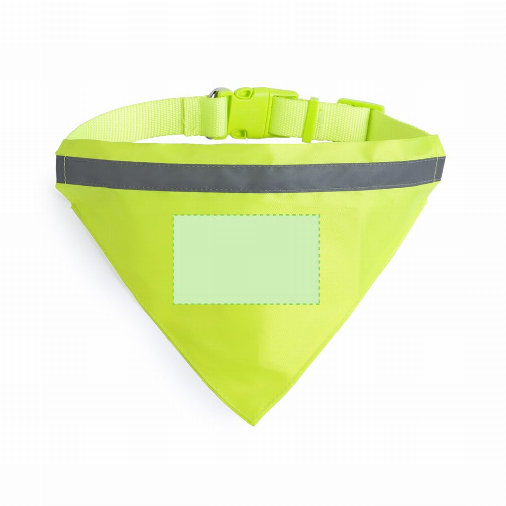 Branding diagram for Dog collar with neckscarf Bipols – Central marking surface