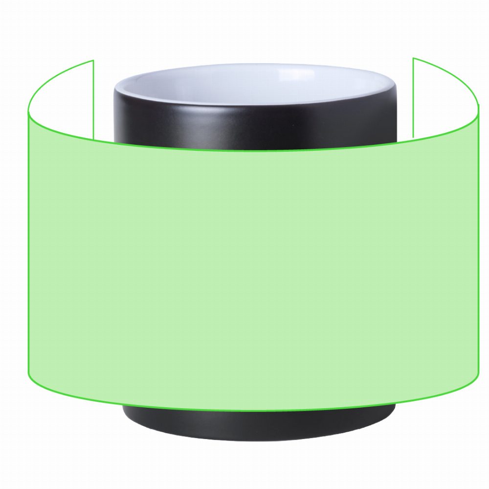 Branding diagram for Ceramic cup for sublimation, 350 ml Bardot – Around the Cup