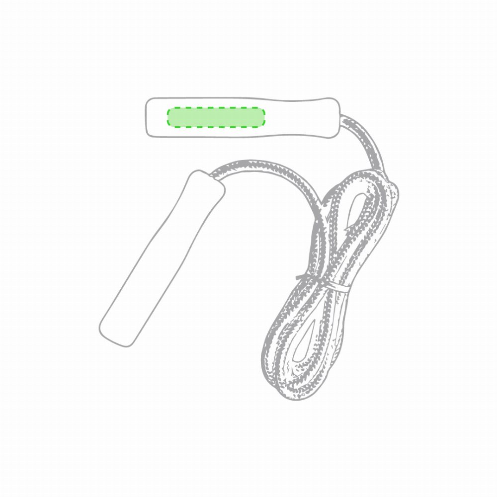 Branding diagram for Wooden jumping rope Galtax – Grip centered