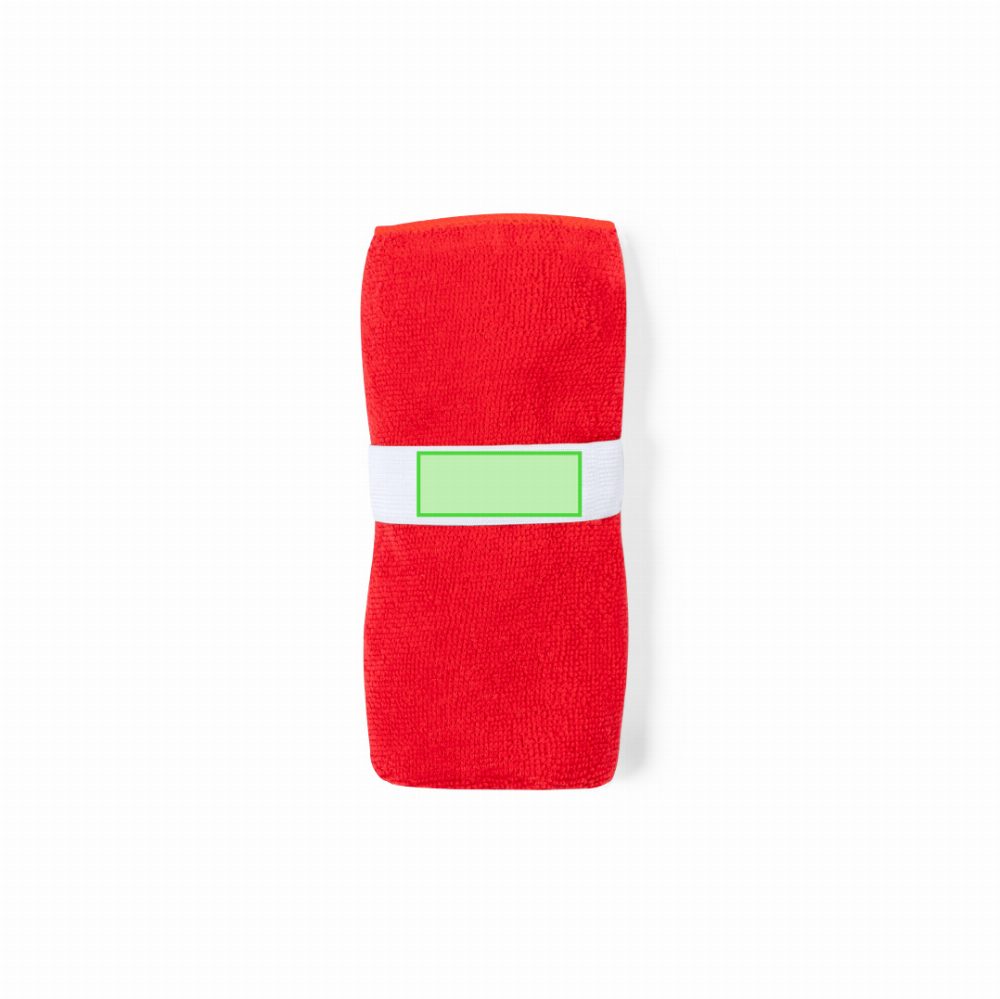 Branding diagram for Microfibre towels Kefan – Centered Band Presentation