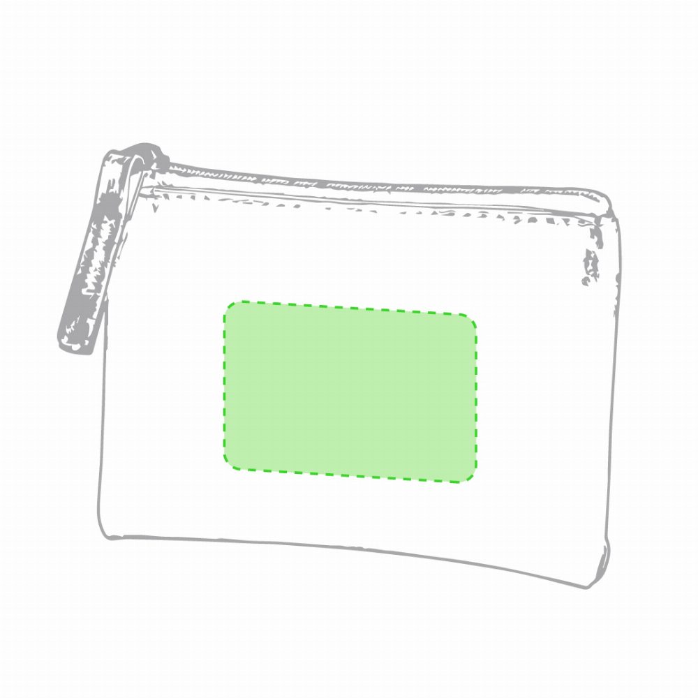 Branding diagram for Artificial leather wallet Faudok – Focuses on the side