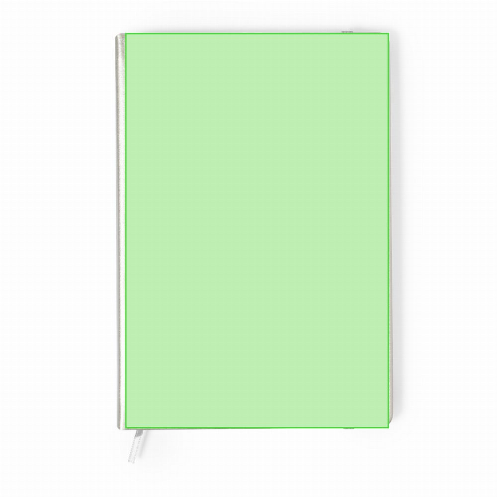 Branding diagram for Notebook of artificial leather Bodley – Cover