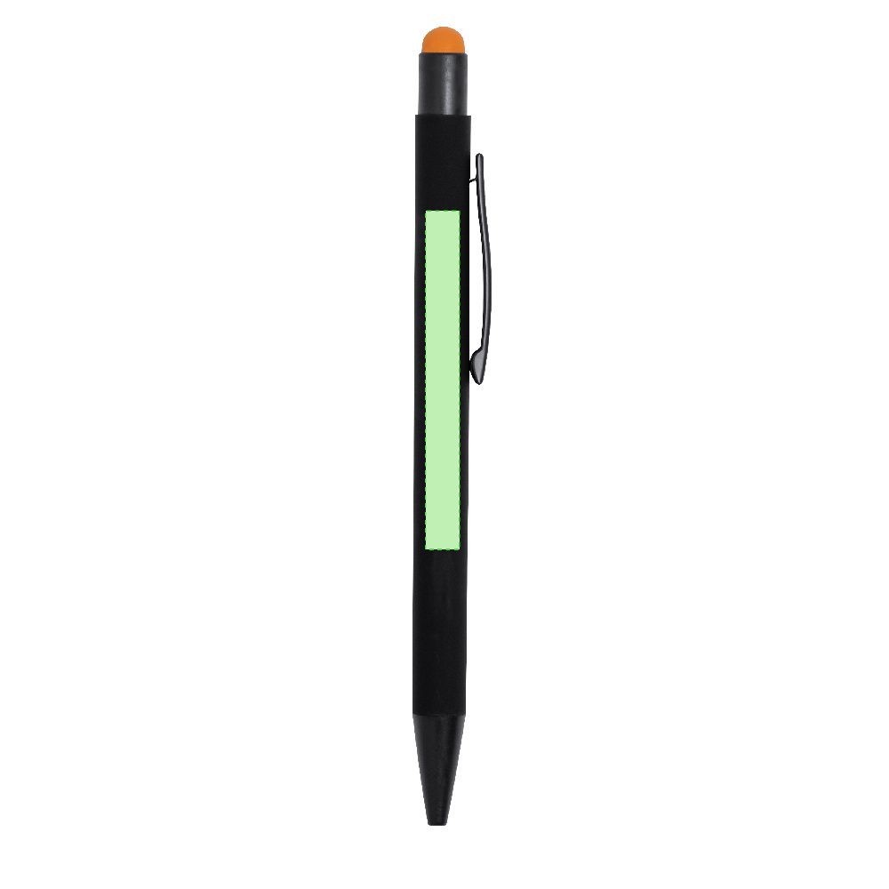 Branding diagram for Aluminium ballpoint pens with printing mechanism Yaret – Area 2