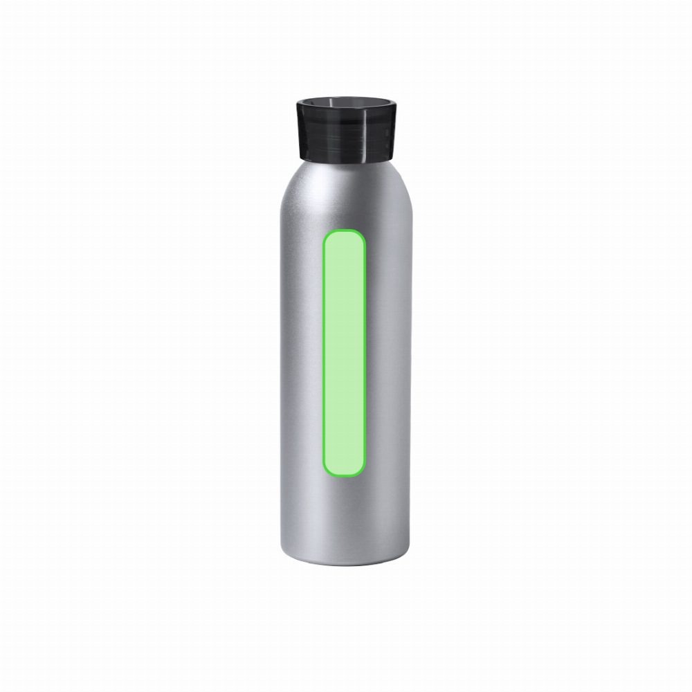 Branding diagram for aluminium drinking bottle 650 ml Tukel – Upper right