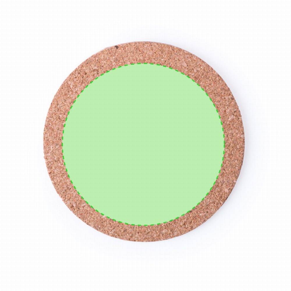 Branding diagram for Coasters Brunex – Central marking surface