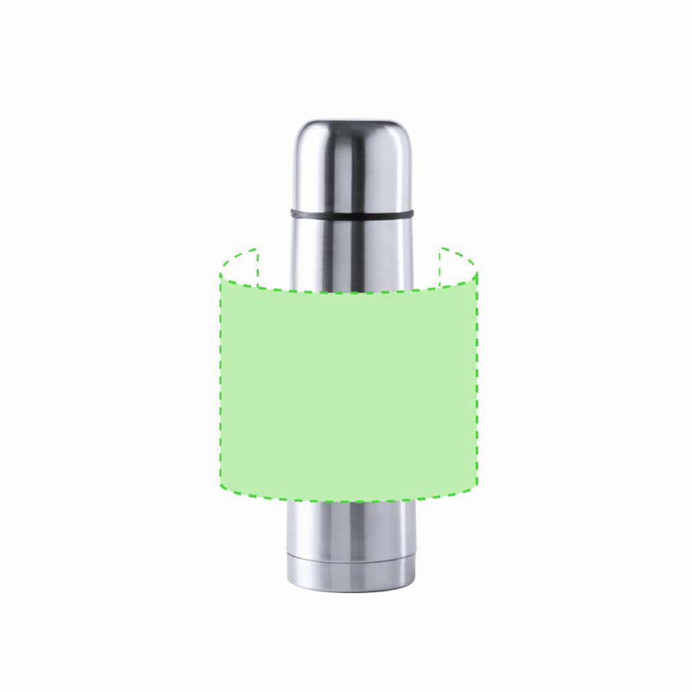Branding diagram for Stainless steel thermal bottle, 500 ml Tancher – Around the body