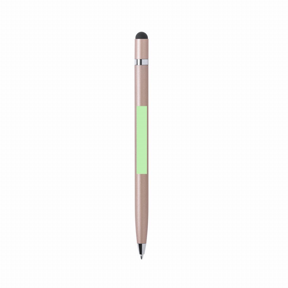 Branding diagram for Aluminium touch-point pens Mulent – Area 2