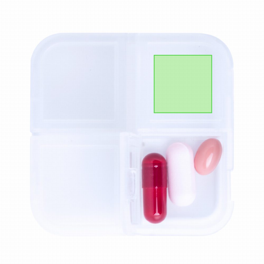 Druckskizze für Pillendose Edmor – Zentrierte Deckel