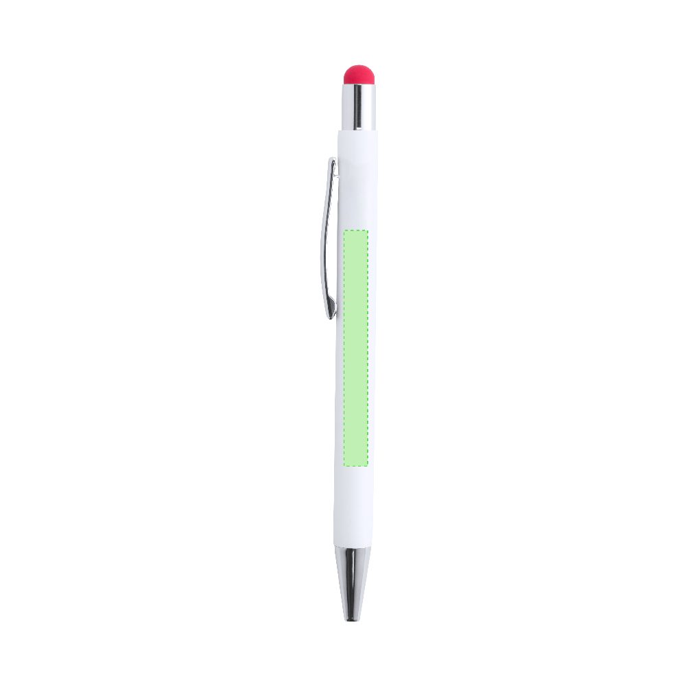 Branding diagram for Aluminium touch-point pens Woner – Area 1