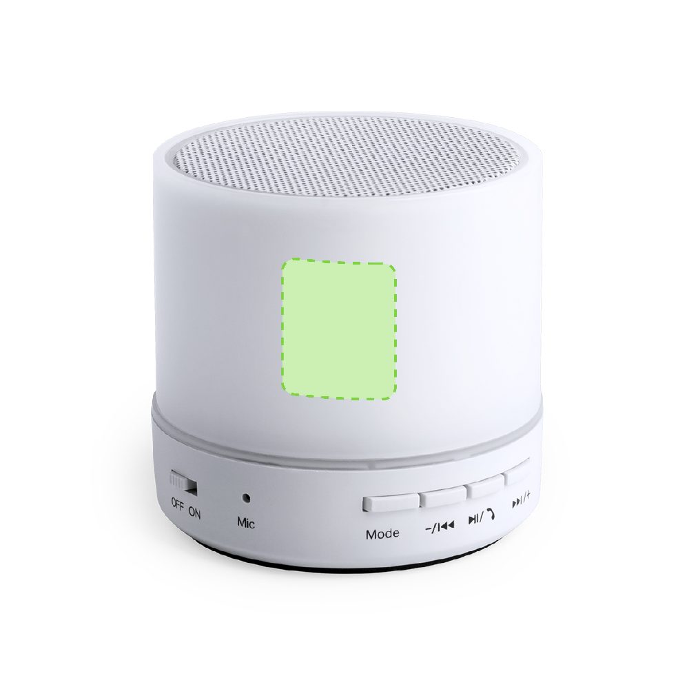 Branding diagram for Bluetooth speaker 3 W Stockel – Top top top