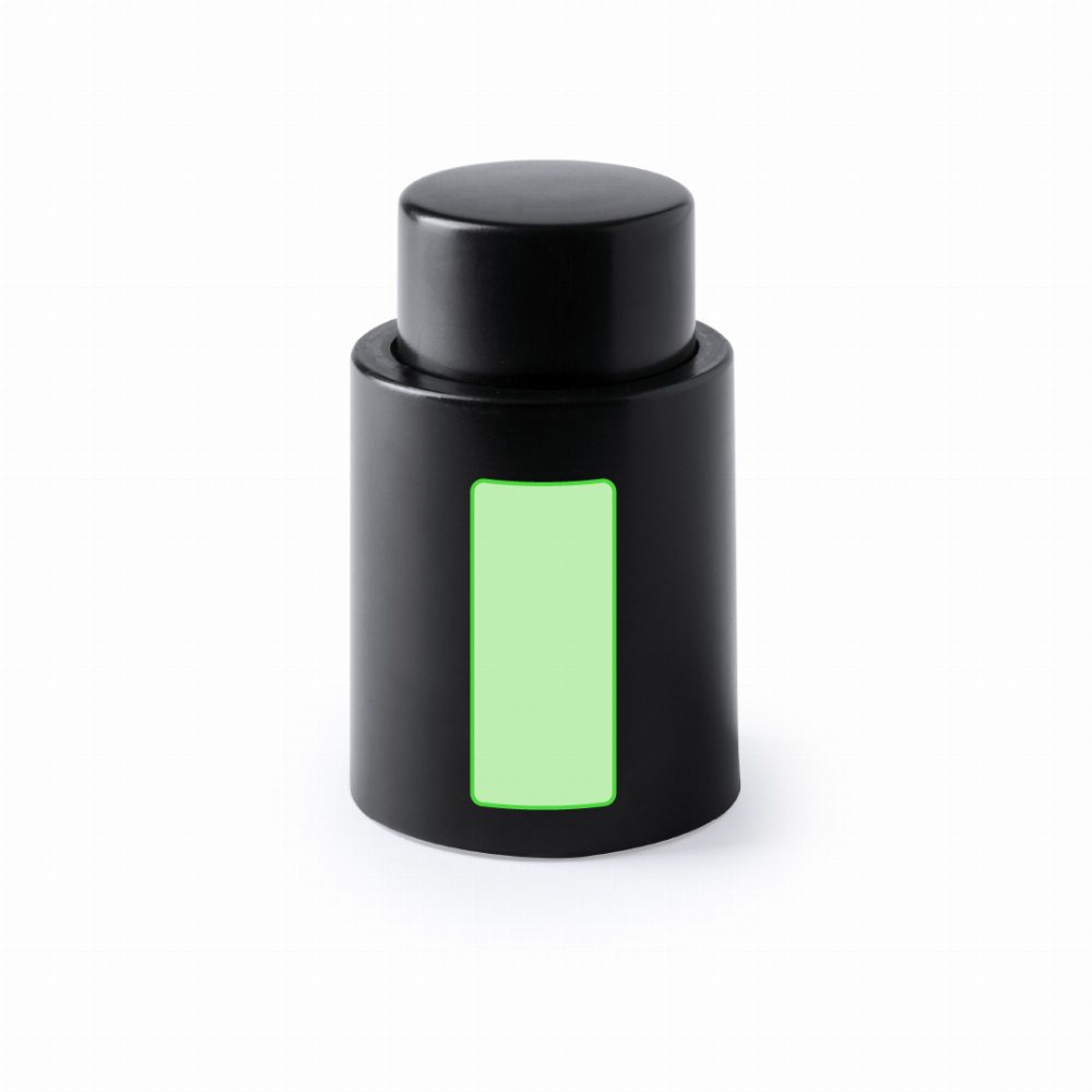 Branding diagram for Vacuum wine bottle closure Hoxmar – In the lower body