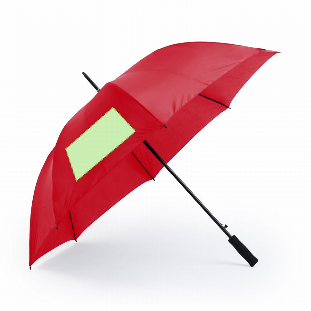 Branding diagram for Umbrella with fiberglass ribs, automatic Panan – In a panel of umbrellas