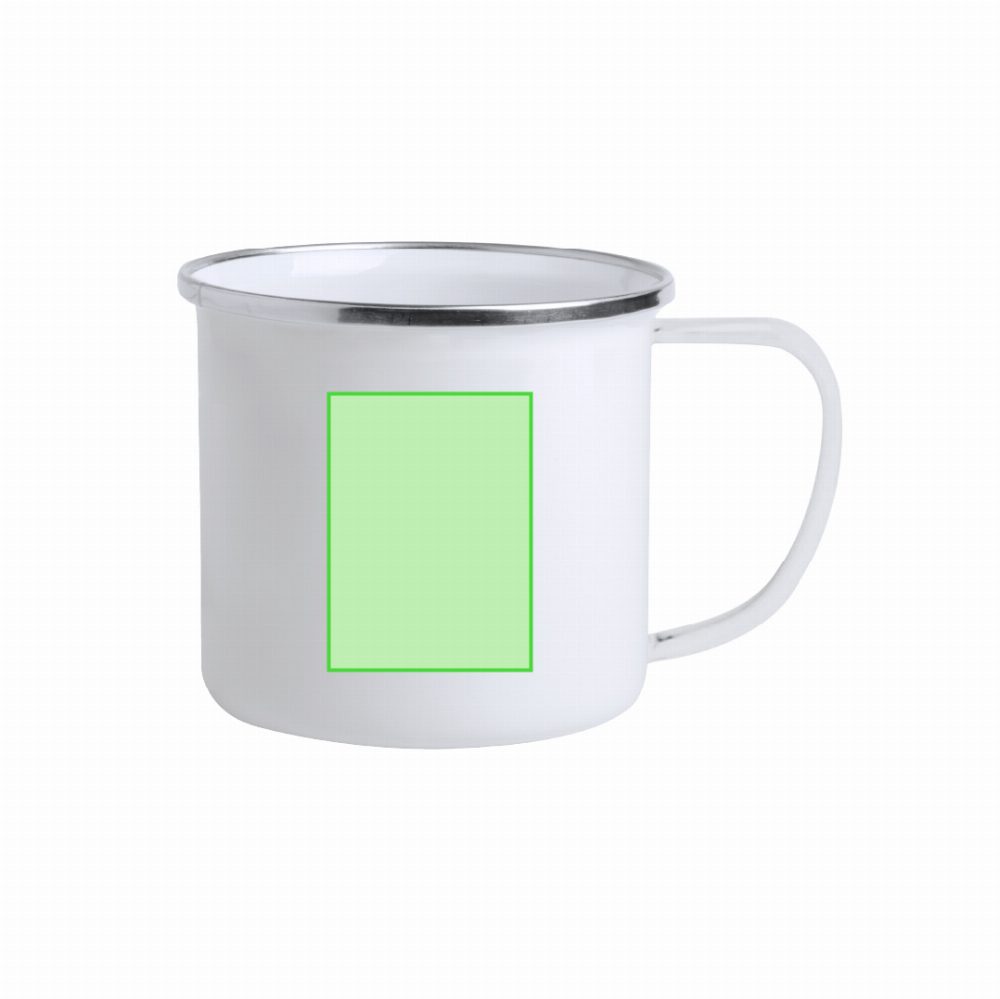 Branding diagram for cup for metal sublimation printing, 380 ml Neyms – Left side