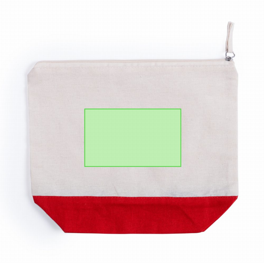 Branding diagram for toiletry bag of cotton Lendil – Side B, central