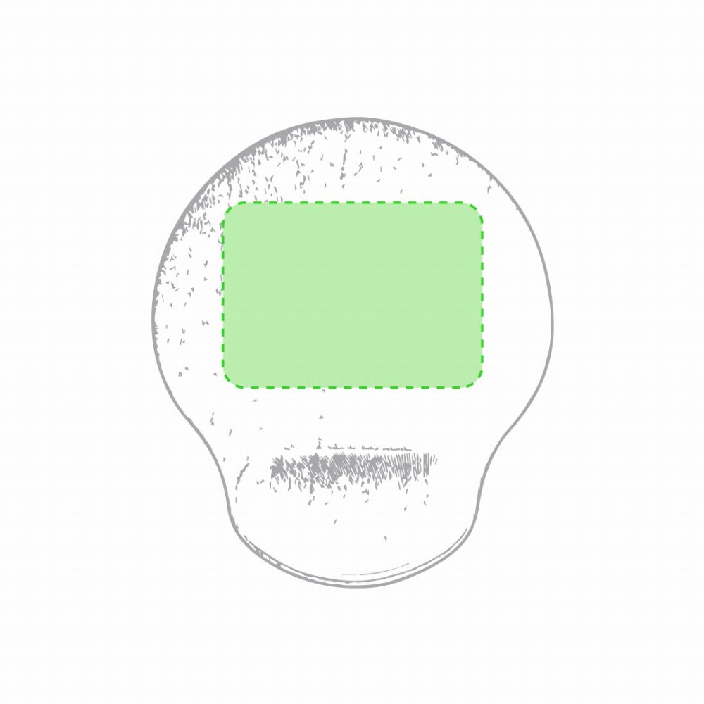 Branding diagram for Mouse pad Minet – Side A, central