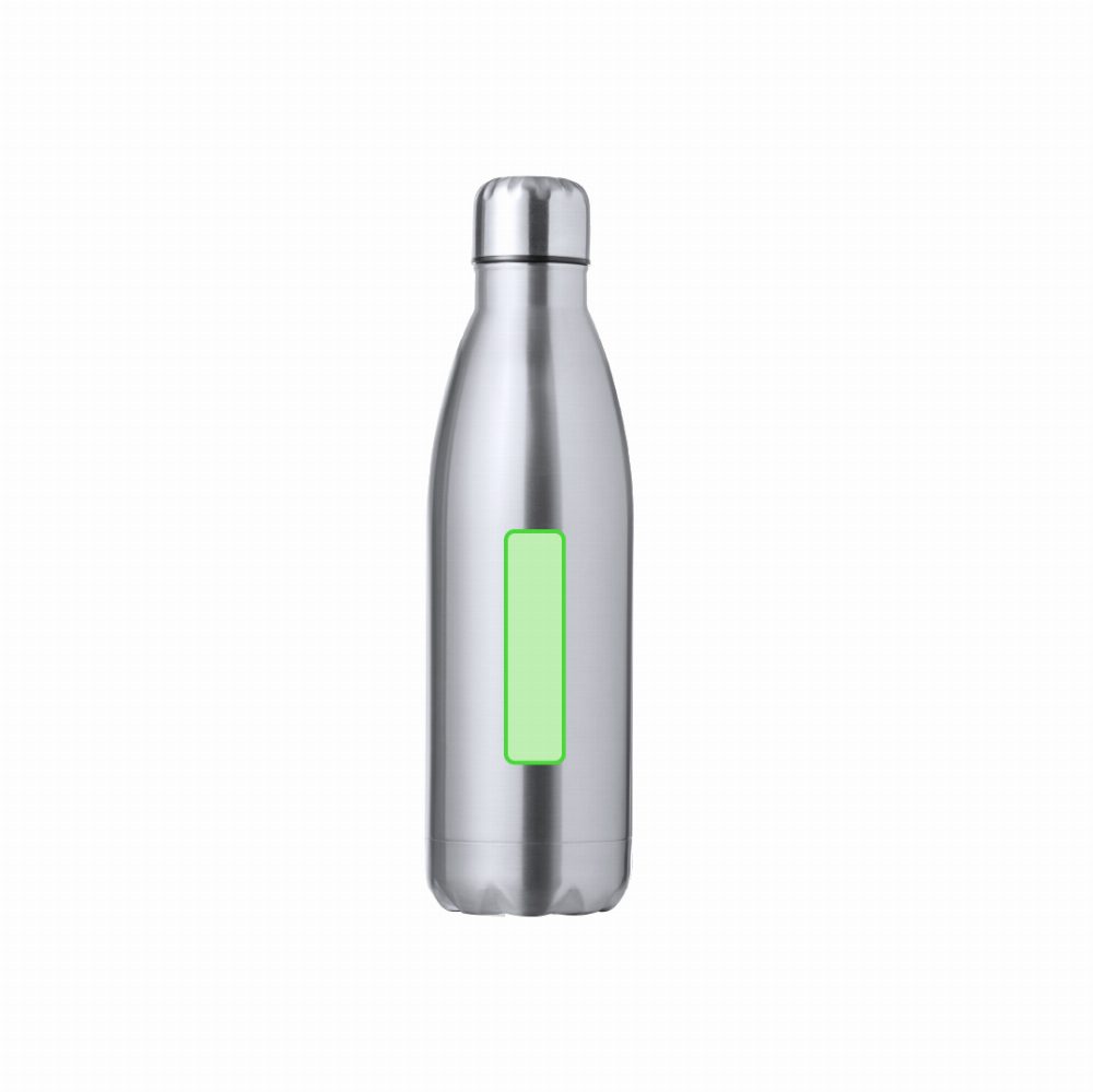 Druckskizze für Trinkflasche aus Edelstahl, 790 ml Rextan – seitlich am Gefäß, mittig