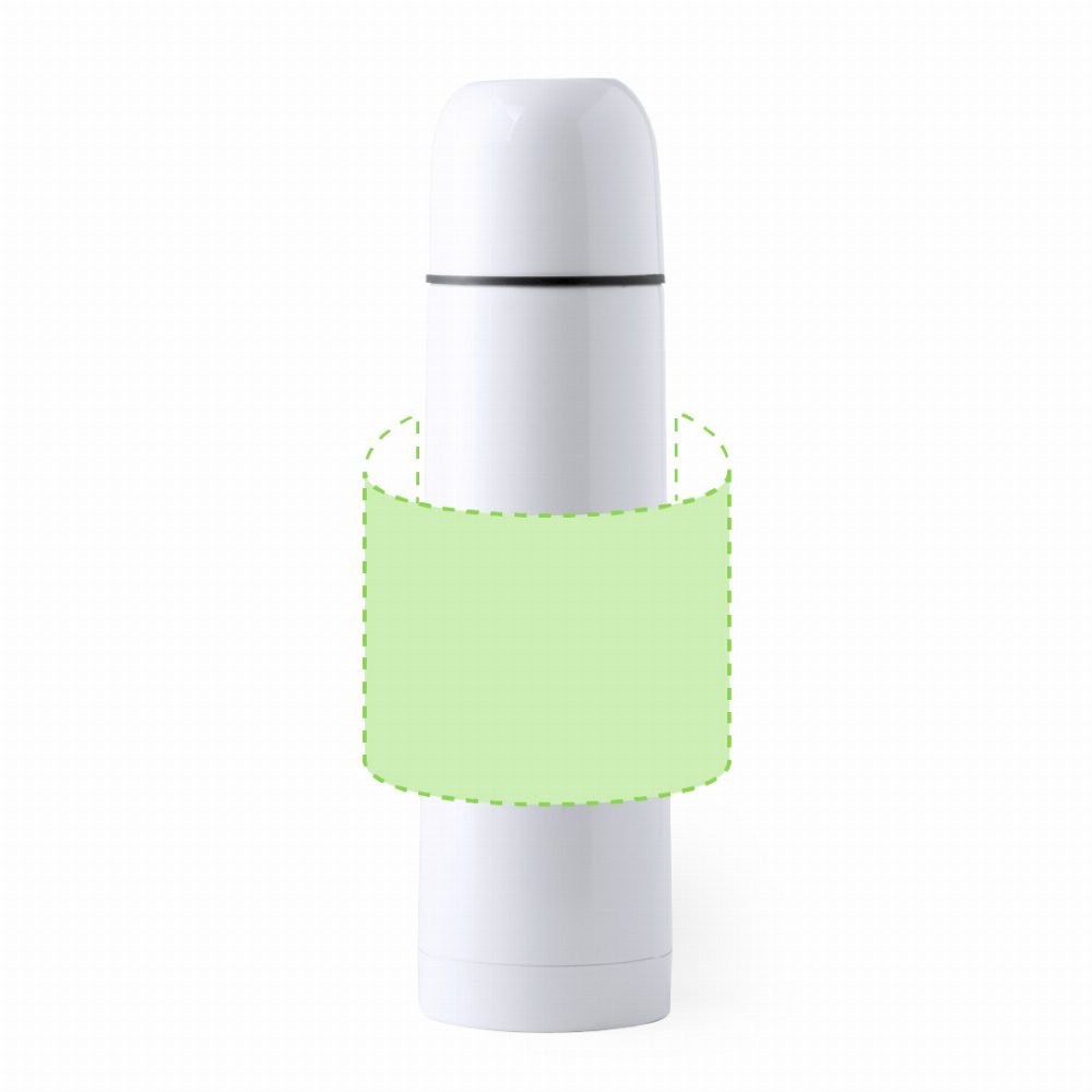 Branding diagram for Stainless steel thermos for sublimation printing, 500 ml Cleikon – Around the body