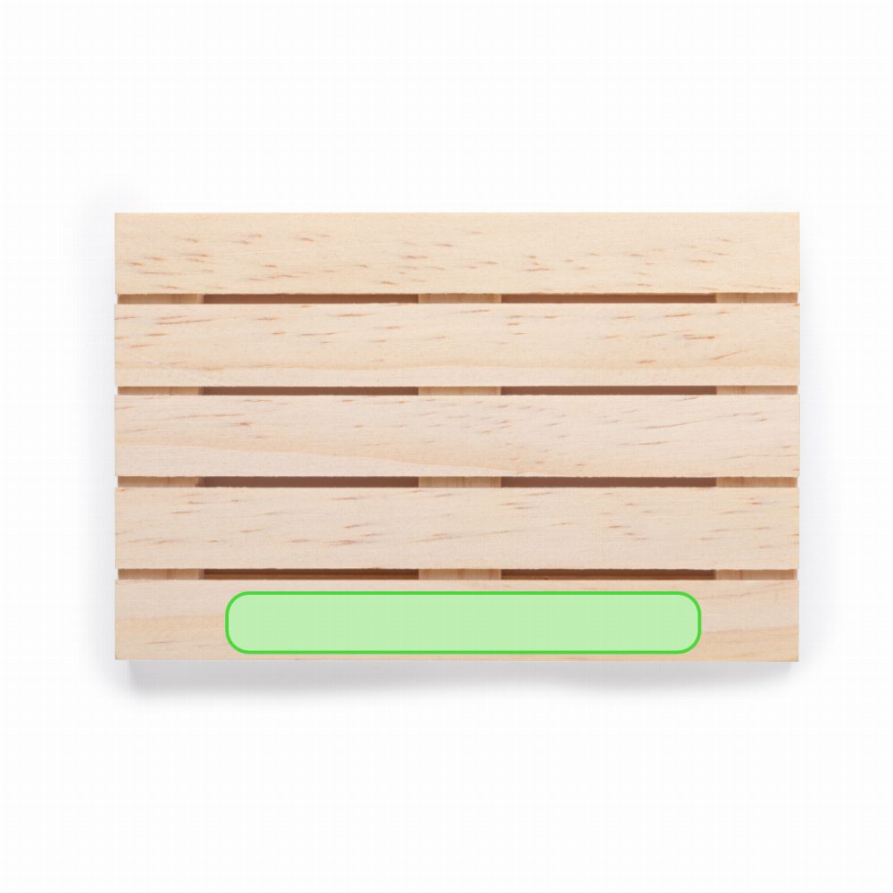 Branding diagram for Coasters Palet – Lower on the main surface