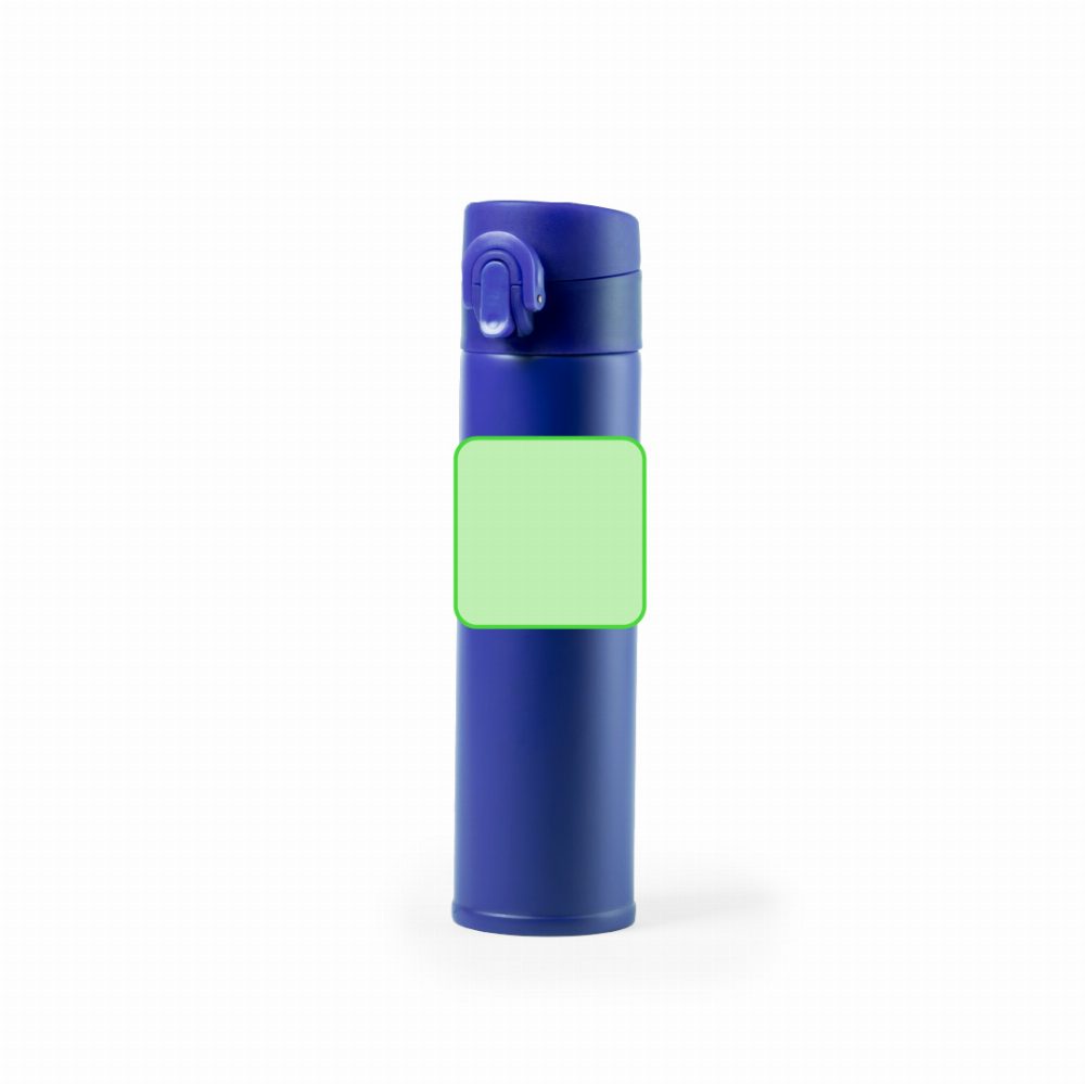 Branding diagram for Stainless steel thermal bottle, 330 ml Poltax – Front