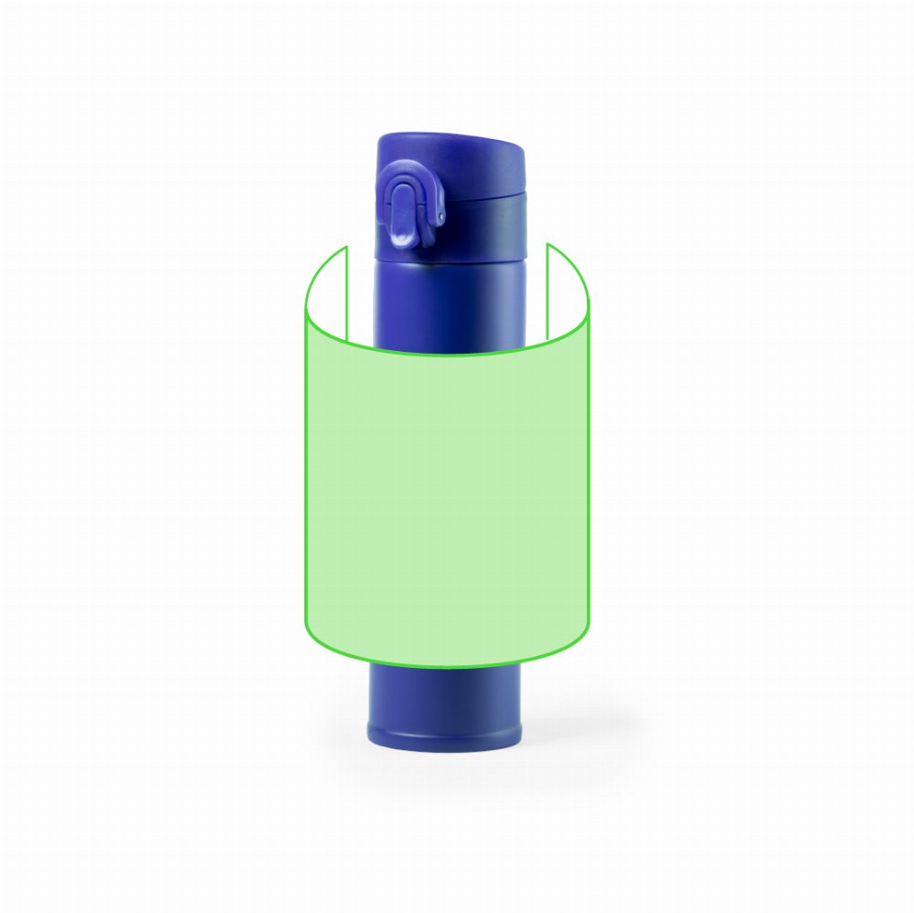 Druckskizze für Thermoflasche aus Edelstahl, 330 ml Poltax – rund um den Körper