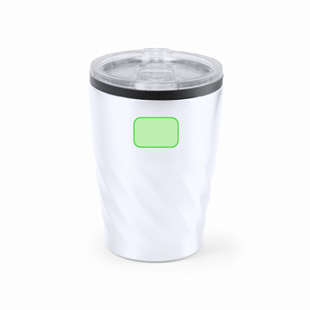 Branding diagram for Stainless steel thermal beakers, 350 ml Ripon – Centred on