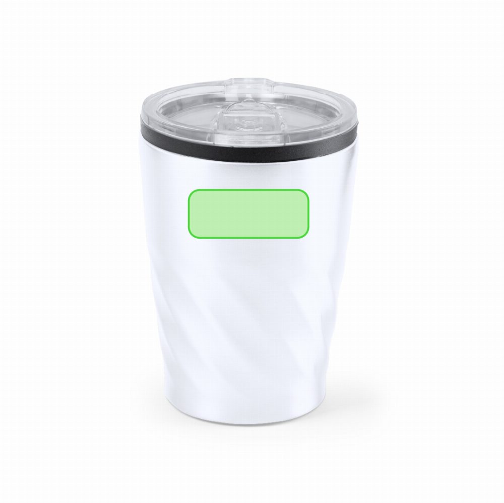 Branding diagram for Stainless steel thermal beakers, 350 ml Ripon – Front