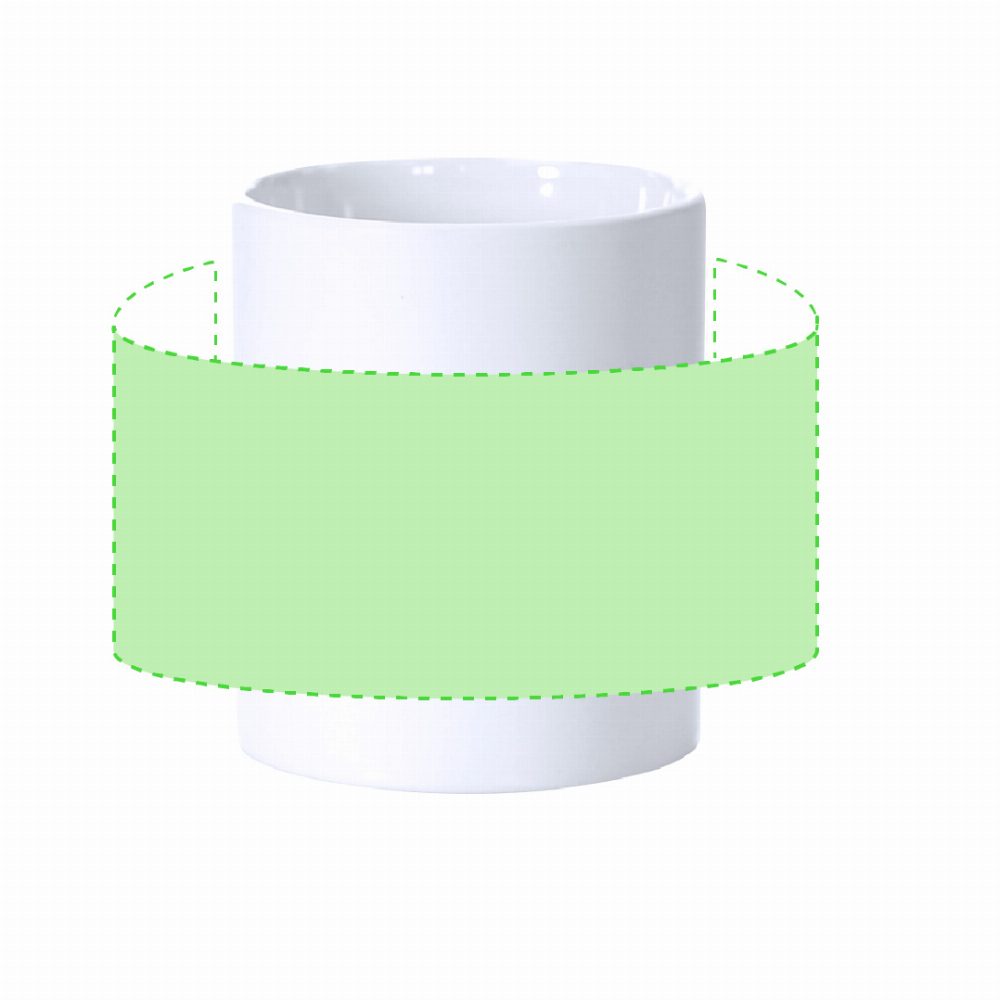 Branding diagram for Ceramic cup for sublimation, 350 ml Talmex – Around the Cup
