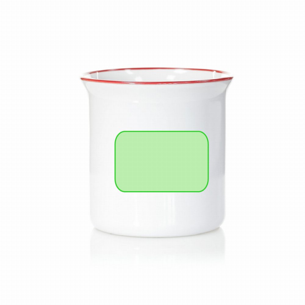 Branding diagram for cup for sublimation printing of ceramic, 300 ml Gover – Concentrates on the front of the cup