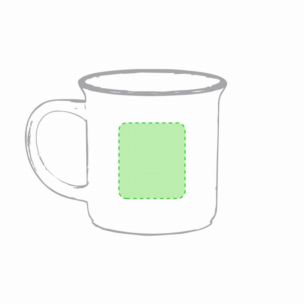 Druckskizze für Keramiktasse 300 ml Bercom – Auf Seite B