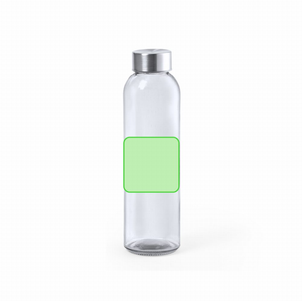 Branding diagram for Glass drinking bottle, 500 ml Terkol – Front