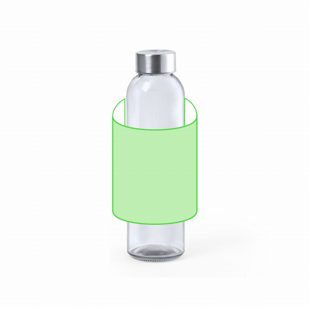 Branding diagram for Glass drinking bottle, 500 ml Terkol – Around the body