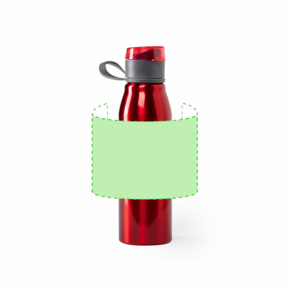 Druckskizze für Trinkflasche aus Aluminium, 700 ml Cartex – rund um den Körper