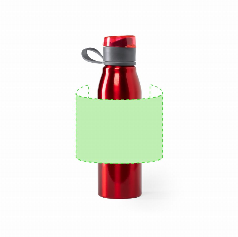 Druckskizze für Trinkflasche aus Aluminium, 700 ml Cartex – rund um den Körper