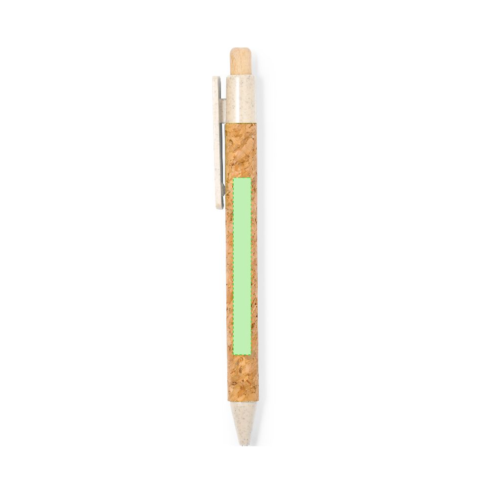 Branding diagram for Ballpoint pens of cork, with printing mechanism Clover – Area 1