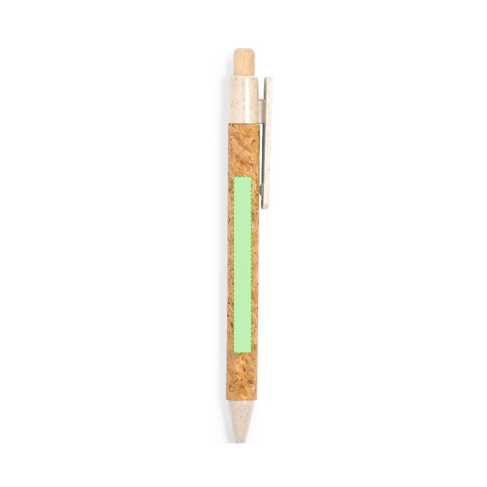 Branding diagram for Ballpoint pens of cork, with printing mechanism Clover – Area 2