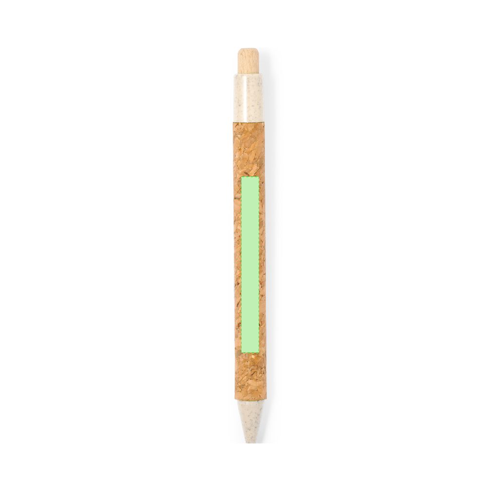 Branding diagram for Ballpoint pens of cork, with printing mechanism Clover – Area 3