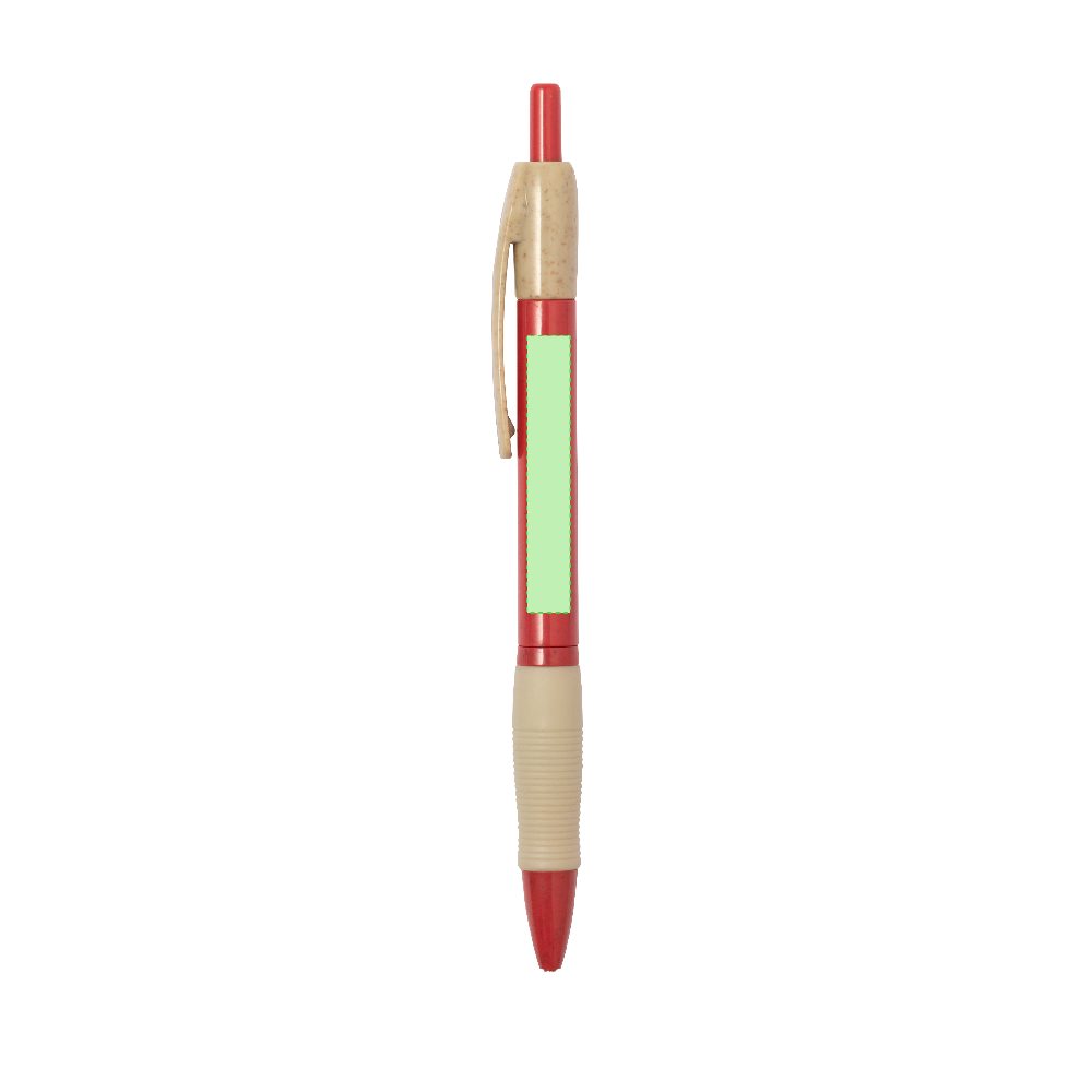 Branding diagram for Ballpoint pens of wheat straw, with printing mechanism Rosdy – Area 1