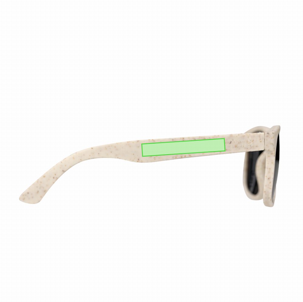 Branding diagram for Bamboo sunglasses Kilpan – On the left pen