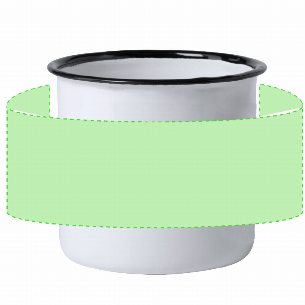 Branding diagram for cup for metal sublimation printing, 380 ml Kantol – Around the Cup
