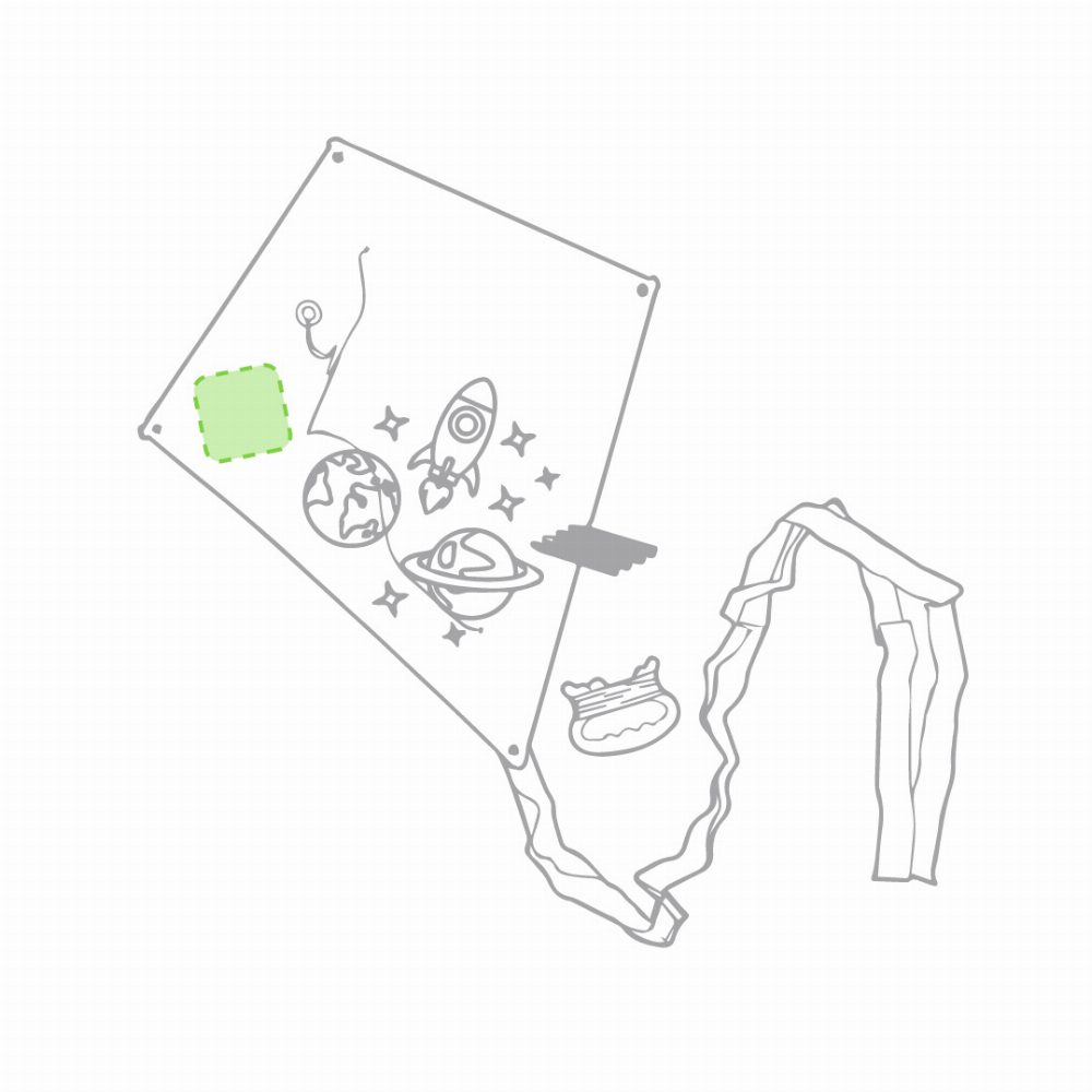 Druckskizze für Drachen Yumbi – Fläche 1