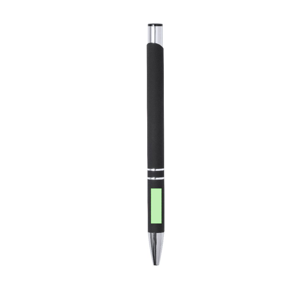Branding diagram for Aluminium ballpoint pens, with printing mechanism Zromen – Area 7