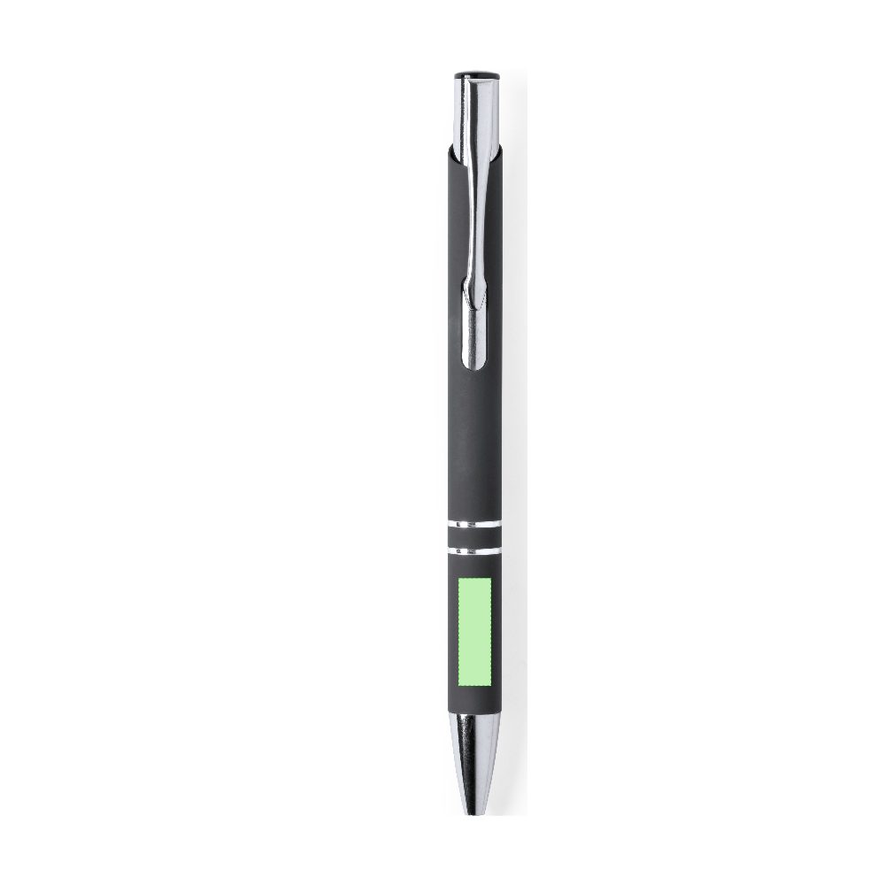 Branding diagram for Aluminium ballpoint pens, with printing mechanism Zromen – Area 8