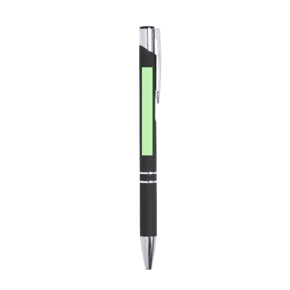 Branding diagram for Aluminium ballpoint pens, with printing mechanism Zromen – Area 2